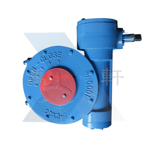 QDX3-S8二级蜗轮传动头,蝶阀涡轮减速机