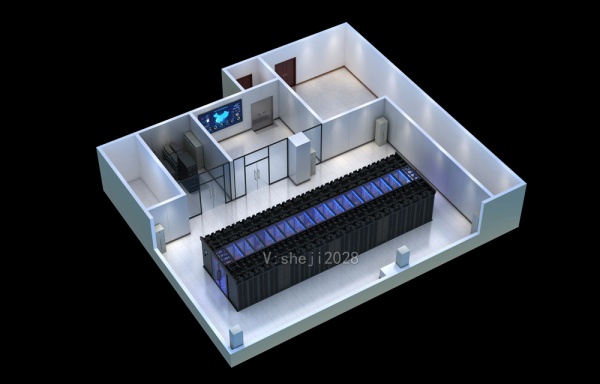 温州信息化机房|UPS配电间|运维室|开关柜效果图制作