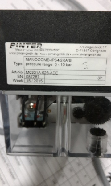 德国PINTER压力开关