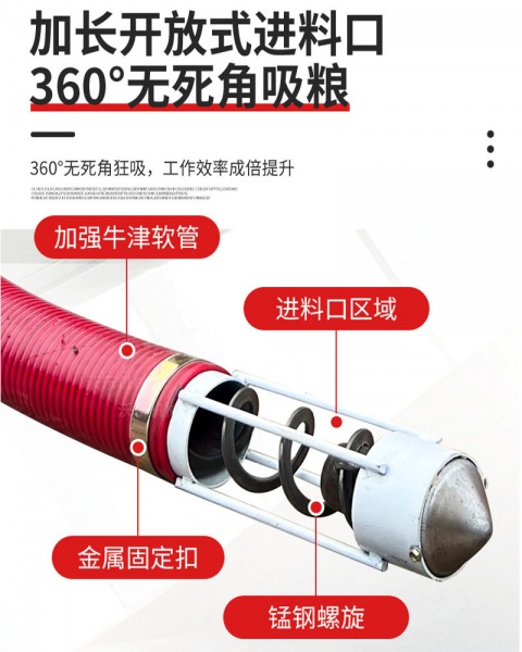 农村运粮装车 体积小 重量轻吸力大的抽粮机