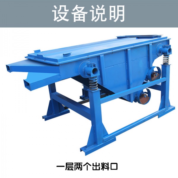 矿石碎片 机制砂等进行分级和除杂的直线振动筛