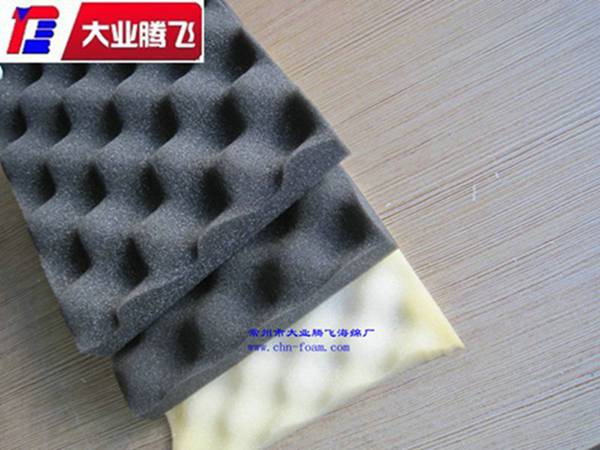厂家生产大业腾飞空调消音专用阻燃波浪海绵