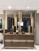 客厅装饰隔断不锈钢屏风玄关定制