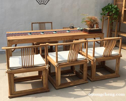 定制老榆木茶几实木沙发成套新中式客厅家具 定制老榆木茶几实木沙发成套新中式客厅家具