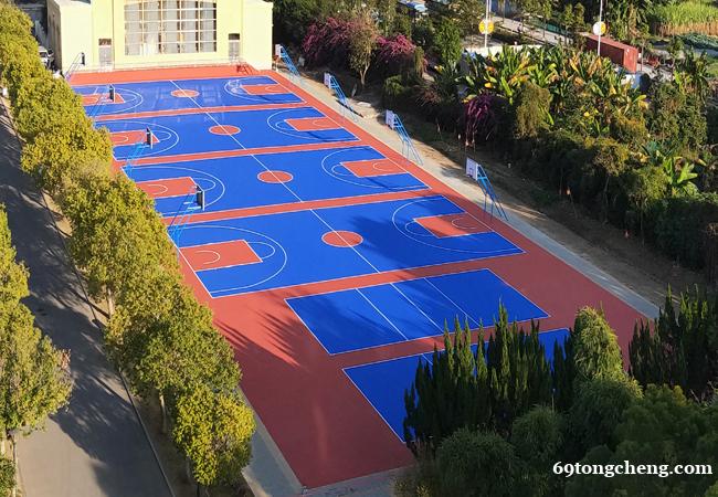 甘肃学校丙烯酸球场和硅PU球场的区别【德朝体育】 甘肃学校丙烯酸球场和硅PU球场的区别【德朝体育】