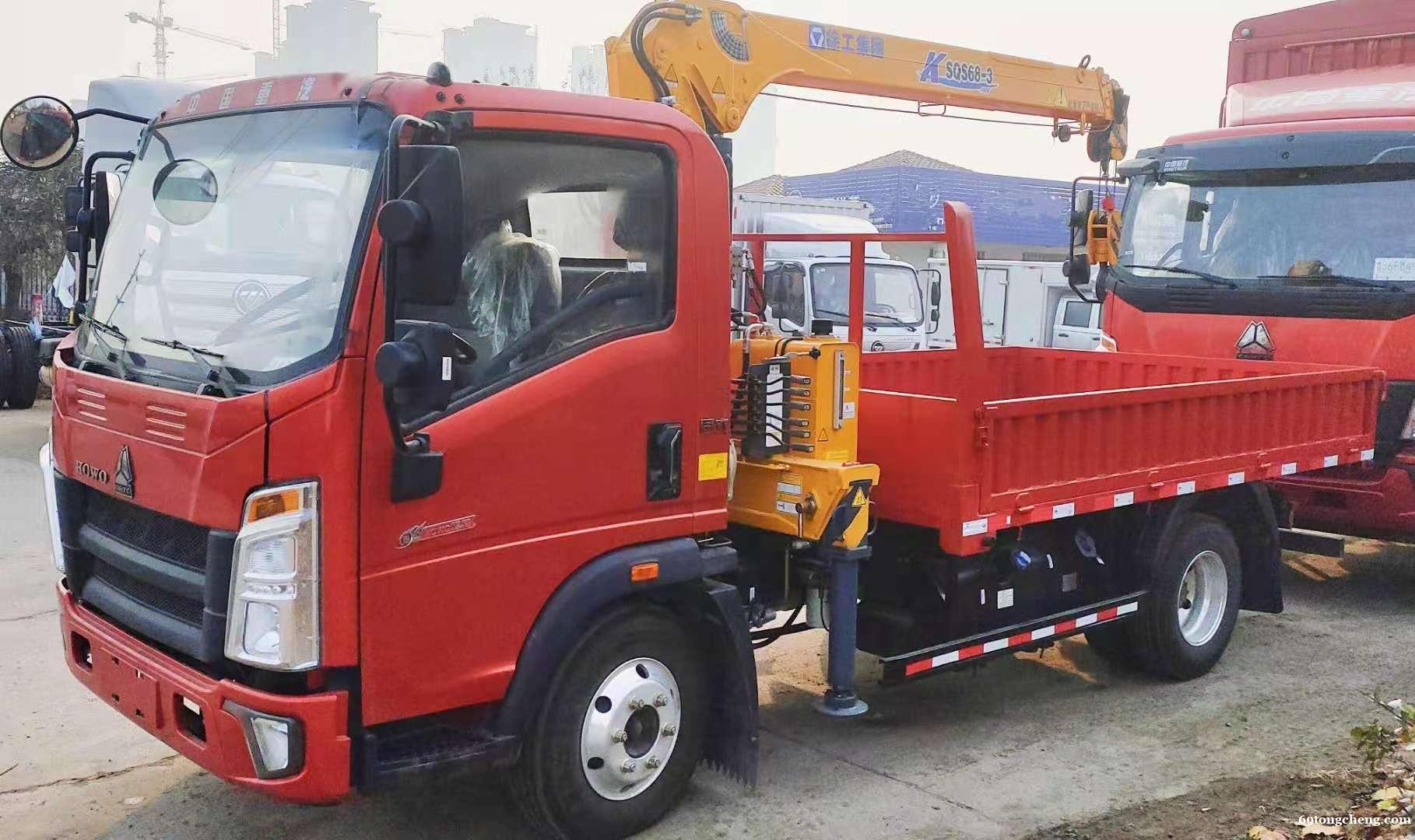 青岛即墨胶州平度莱西黄岛重汽豪沃轻卡随车吊 青岛即墨胶州平度莱西黄岛重汽豪沃轻卡随车吊