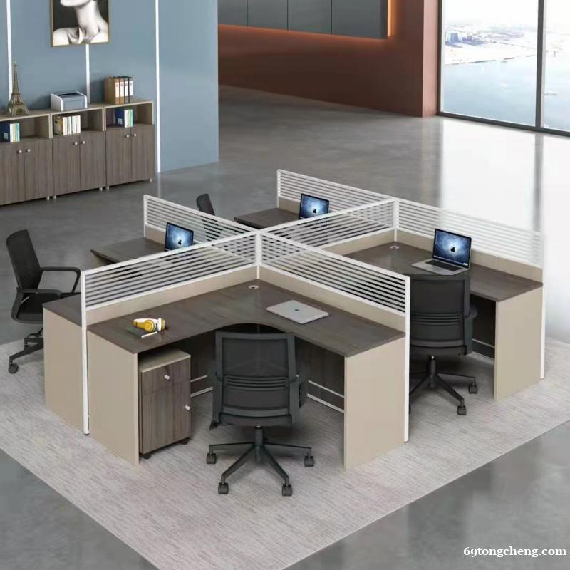 邢台厂家出售职员办公桌4人位组合桌椅公司带屏风工具桌 邢台厂家出售职员办公桌4人位组合桌椅公司带屏风工具桌