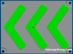 铸铁箭形 LED 发光地砖