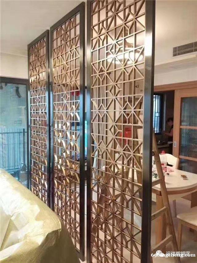 酒店餐厅隔断 区域分割不锈钢镀钛屏风 别墅玄关造型客厅装饰条 酒店餐厅隔断 区域分割不锈钢镀钛屏风 别墅玄关造型客厅装饰条