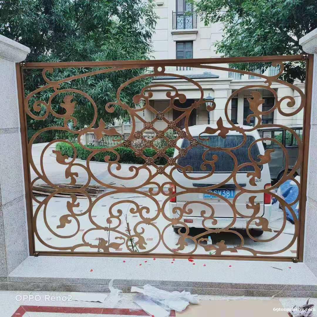 庭院围墙 花池围栏 铝艺护栏金铜韵工厂定制 庭院围墙 花池围栏 铝艺护栏金铜韵工厂定制