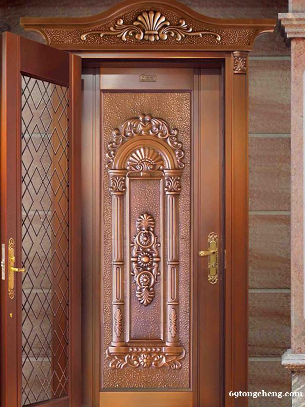 定制批发入户门 楼宇单元门 别墅单开铜门 定制批发入户门 楼宇单元门 别墅单开铜门