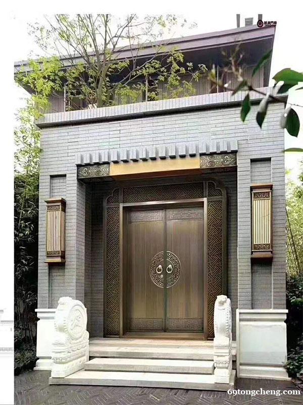 铜门 双开入户门 自建房大门 北京金铜韵定制 铜门 双开入户门 自建房大门 北京金铜韵定制