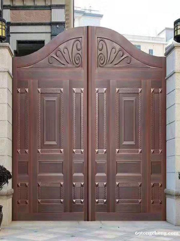 庭院铜大门 小区别墅对开门 金铜韵工厂定制 庭院铜大门 小区别墅对开门 金铜韵工厂定制