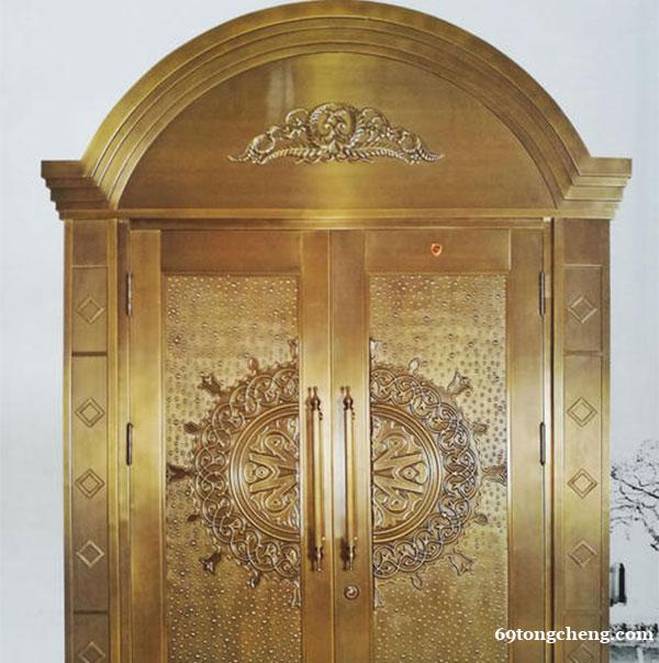 豪华铜艺别墅大门 家用入户防盗门 自建房 双开门 豪华铜艺别墅大门 家用入户防盗门 自建房 双开门