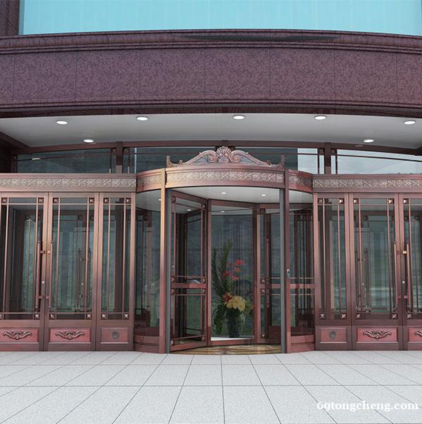 旋转大门 豪华酒店玻璃大门 北京金铜韵定制 旋转大门 豪华酒店玻璃大门 北京金铜韵定制