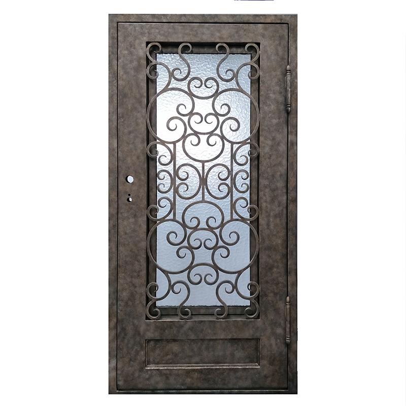 铁艺单开门 客厅进户门 金铜韵厂家定制 铁艺单开门 客厅进户门 金铜韵厂家定制