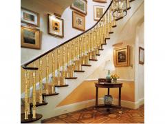 北京室内楼梯护栏 欧式轻奢家用装饰扶手护栏 别墅楼梯护栏定制