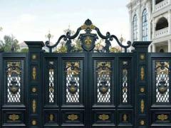 金铜韵厂家铝大门 铝合金平移电动铝艺庭院大门,别墅门