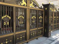 厂家销售铝合金艺术门 铝艺大门 庭院门 款式新颖