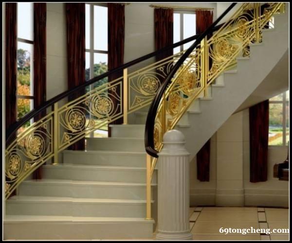 金铜韵定制铜艺楼梯栏杆 护栏扶手 可支持订做 静电喷塑 金铜韵定制铜艺楼梯栏杆 护栏扶手 可支持订做 静电喷塑