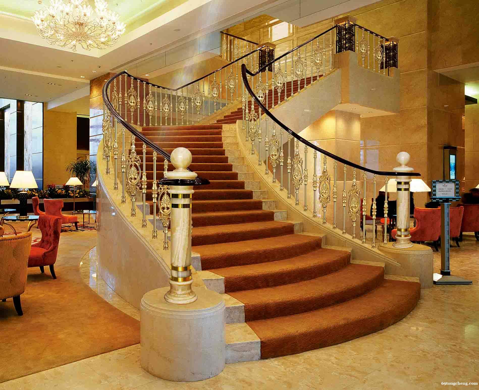 金铜韵定制铜艺楼梯栏杆 护栏扶手 可支持订做 静电喷塑 金铜韵定制铜艺楼梯栏杆 护栏扶手 可支持订做 静电喷塑