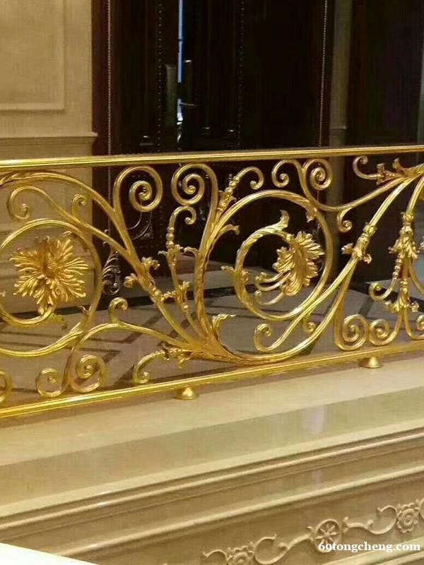 金铜韵定制铜艺楼梯栏杆 护栏扶手 可支持订做 静电喷塑 金铜韵定制铜艺楼梯栏杆 护栏扶手 可支持订做 静电喷塑