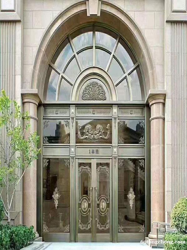 定制别墅入户门 玻璃对开门 北京金铜韵厂家供货 定制别墅入户门 玻璃对开门 北京金铜韵厂家供货