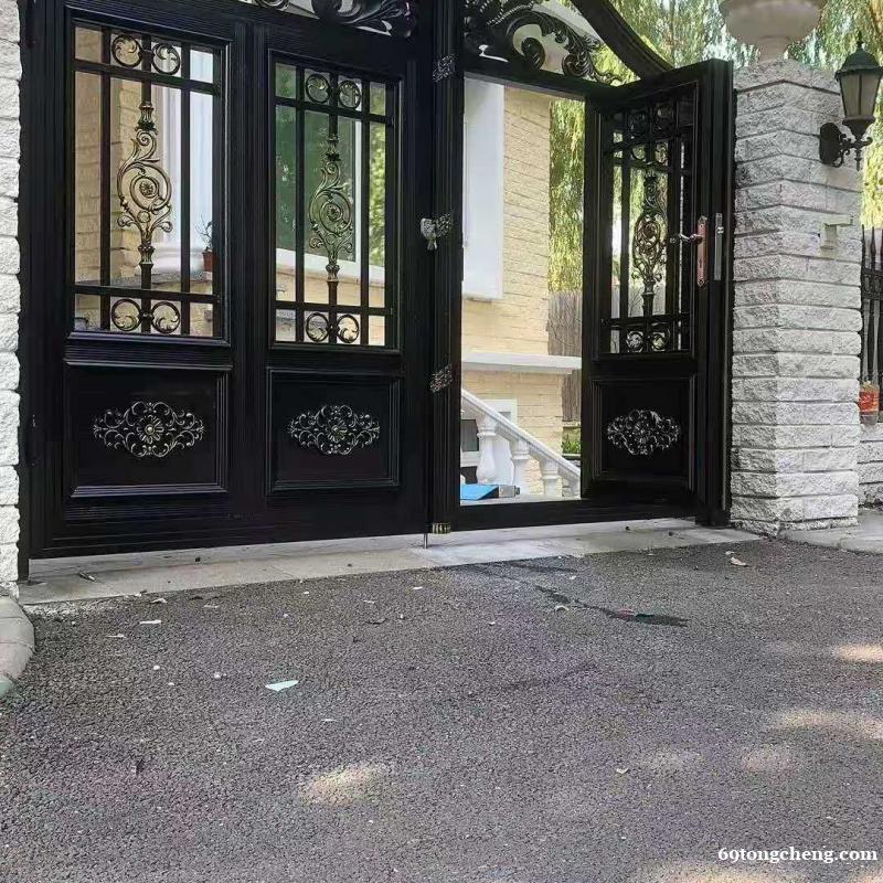 铝艺大门 庭院别墅铝合金对开门 北京工厂定制 铝艺大门 庭院别墅铝合金对开门 北京工厂定制