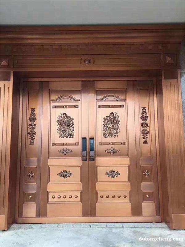 纯铜门 庭院进户铜门 北京厂家定制铜艺手工门 纯铜门 庭院进户铜门 北京厂家定制铜艺手工门