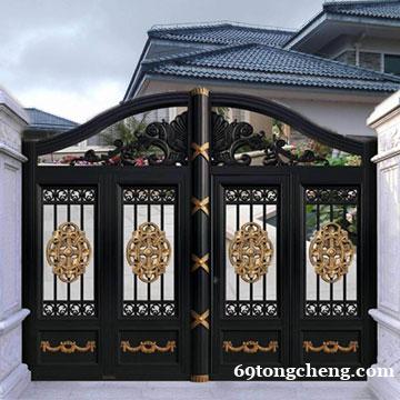 农村自建房大门 庭院铝艺防盗对开门 金铜韵别墅大院铝合金门 农村自建房大门 庭院铝艺防盗对开门 金铜韵别墅大院铝合金门