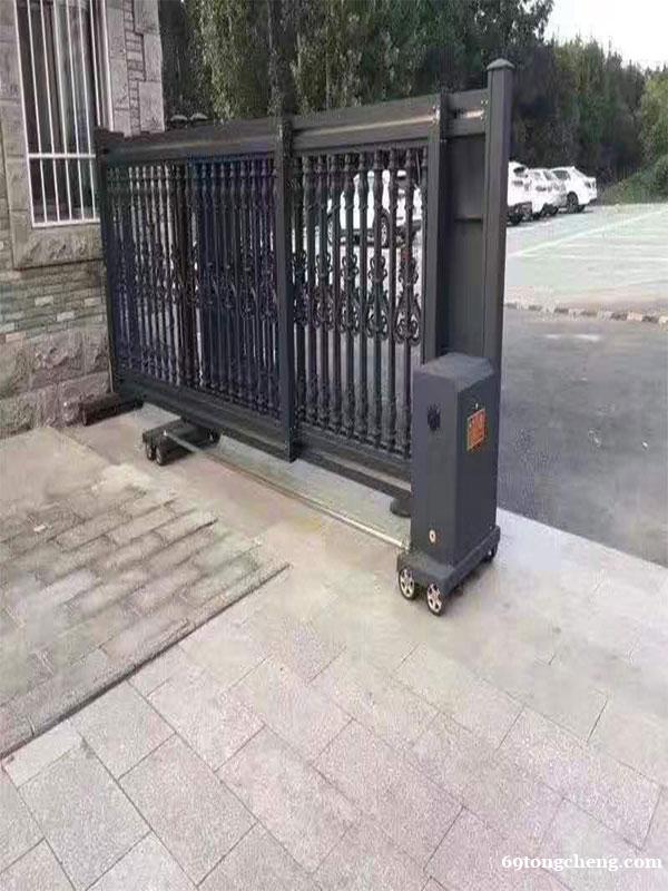 铁艺庭院门电动平移院子大门欧式风格花园进户镂空铁门 铁艺庭院门电动平移院子大门欧式风格花园进户镂空铁门