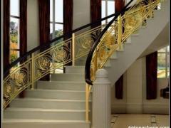 金铜韵定制铜艺楼梯栏杆 护栏扶手 可支持订做 静电喷塑