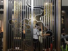 北京厂家定制屏风 不锈钢屏风隔断 金属装饰