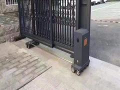 铁艺庭院门电动平移院子大门欧式风格花园进户镂空铁门