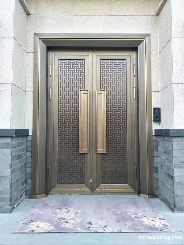 铜门 酒店别墅庭院安装 中式复古进户铜门金铜韵定制 铜门 酒店别墅庭院安装 中式复古进户铜门金铜韵定制