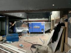 东北炭烤烤肉抽油烟系统烤肉排油烟风机管道制作安装