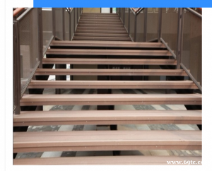 木塑地板-150X50实心栗色塑木地板-实心塑木地板价格