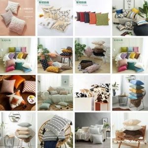 沙发靠垫枕头套 桌旗 地垫 桌布