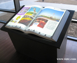 深圳电子翻书机 红外感应 隔空虚拟翻书机自助阅读