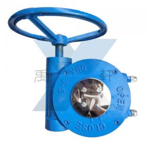 上海禹轩QDX3-5球阀减速机, DN350蝶阀蜗轮箱,手动阀门装置