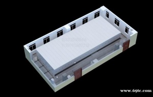 西安密集架效果图设计|档案室库房俯视图制作