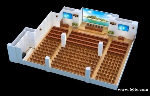 济南地区效果图制作_会议室设计_学术报告厅效果图设计