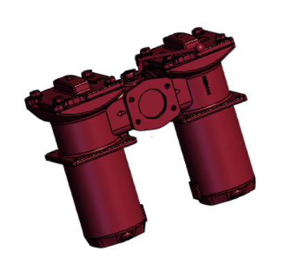 新品双筒管路回油过滤器SRLF-1300X10P 新品双筒管路回油过滤器SRLF-1300X10P