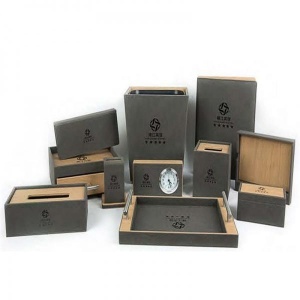 宾馆洗漱用品收纳盒客房logo压印定制选北方包装制品