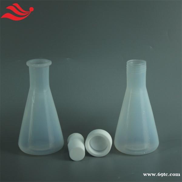 PFA三角烧瓶可焊接多口耐腐蚀无析出组装蒸馏回流装置 PFA三角烧瓶可焊接多口耐腐蚀无析出组装蒸馏回流装置