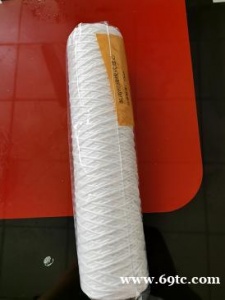 耐高温脱脂棉线绕滤芯 不锈钢耐腐蚀脱脂棉芯 10寸清洗机过滤芯