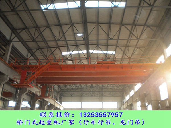 山东青岛行车行吊销售厂家60/10t双梁起重机发货