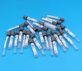 灰色管帽含氟化钠及草酸钾/肝素钠/EDTA-K2抗凝剂PET材质真空采血管_血糖管