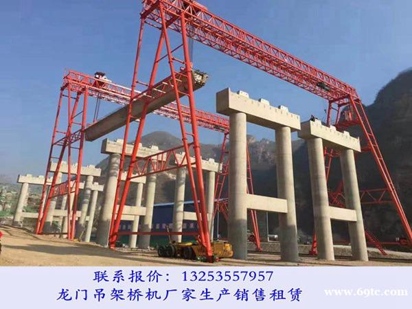 山东淄博跨墩100t跨墩龙门吊出租公司施工案例